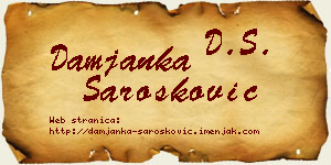 Damjanka Šarošković vizit kartica